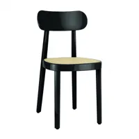 thonet - chaise avec clayonnage en roseaux gloss 118 - noir/laqué/lxhxp 42x80x50cm/siège avec clayonnage en roseaux